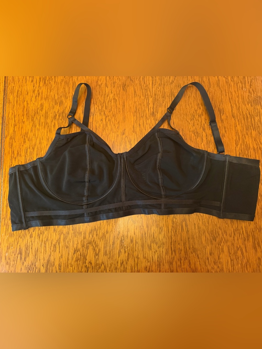 Black Longline Underwire Bralette  - Women Intimates